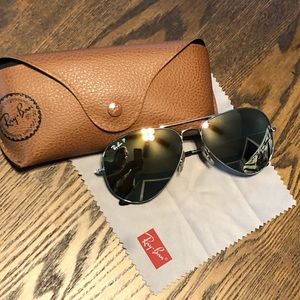 Ray Ban Polarized Aviator Sunglasses